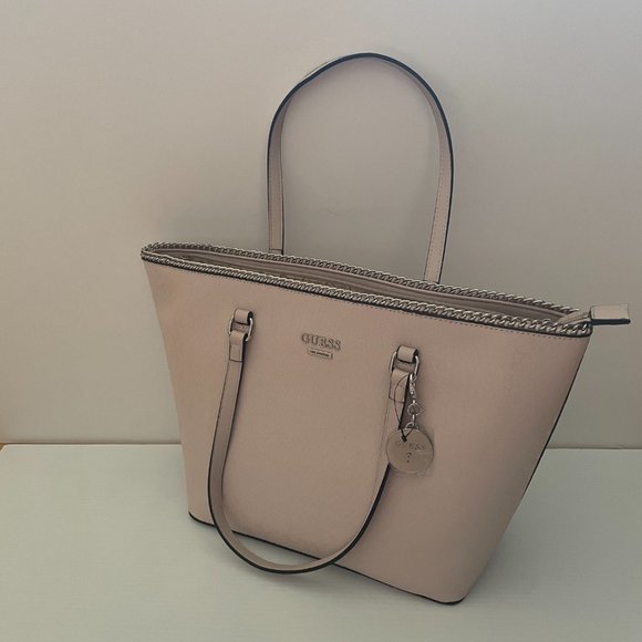 GUESS logos cover the faux-leather foundation tote - Picture 8 of 12